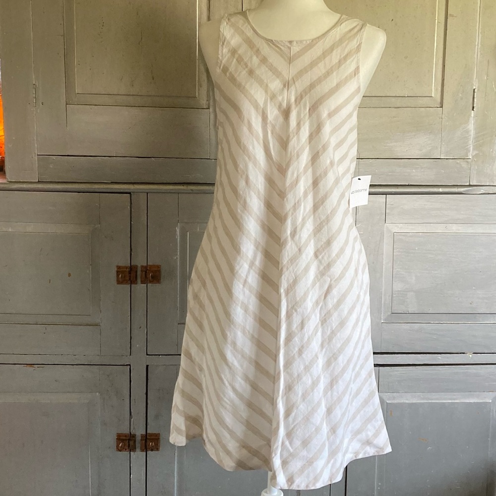 *3 FOR $30 SALE* Liz Claiborne Linen blend shift dress Small NWT